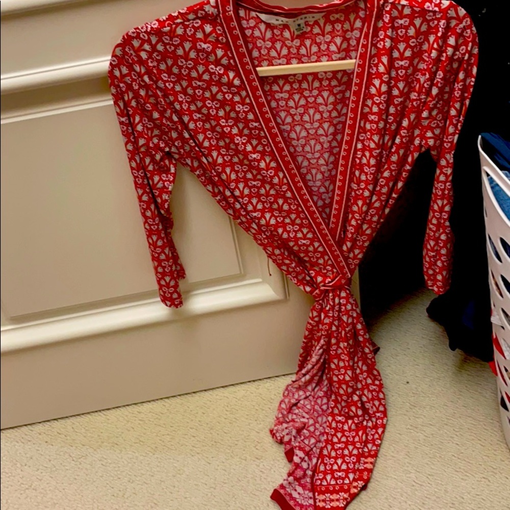 Patterned Wrap Dress - image 1